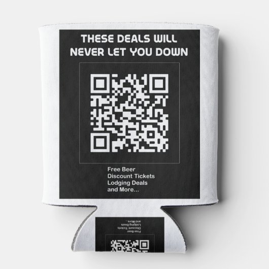 Rickroll QR code 缶クーラー (裏面)