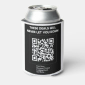 Rickroll QR code 缶クーラー (缶裏面)