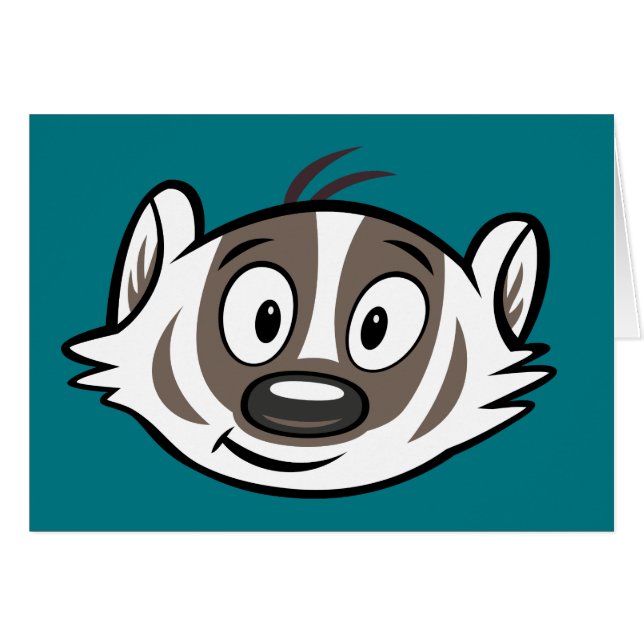 Rickyのアライグマ|のブーマーのアナグマの顔 (正面横)