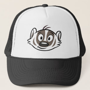 Rickyのアライグマ のブーマーのアナグマの顔 キャップ
