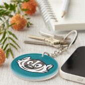 Rickyのアライグマ|のブーマーのアナグマの顔 キーホルダー (正面右)