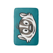 Rickyのアライグマ|のブーマーのアナグマの顔 バスマット (正面縦)