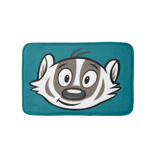 Rickyのアライグマ のブーマーのアナグマの顔 バスマット