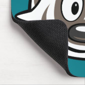 Rickyのアライグマ|のブーマーのアナグマの顔 マウスパッド (コーナー)