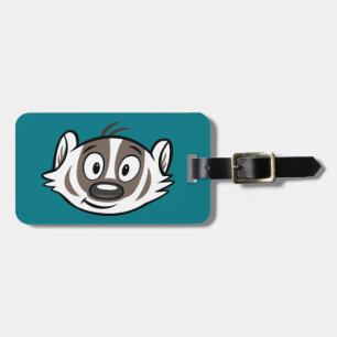Rickyのアライグマ のブーマーのアナグマの顔 ラゲッジタグ