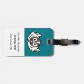 Rickyのアライグマ|のブーマーのアナグマの顔 ラゲッジタグ (裏面横)