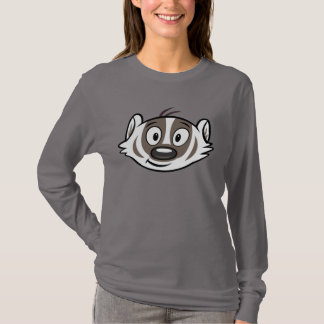 Rickyのアライグマ|のブーマーのアナグマの顔 Tシャツ