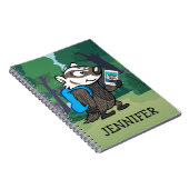 Rickyのアライグマ|のブーマーのアナグマSelfie ノートブック (右側)