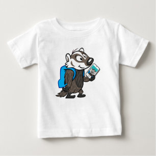 Rickyのアライグマ のブーマーのアナグマSelfie ベビーTシャツ