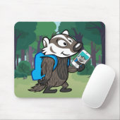Rickyのアライグマ|のブーマーのアナグマSelfie マウスパッド (マウス)