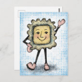 Ricky Ravioliがハガキと言う ポストカード (正面/裏面)