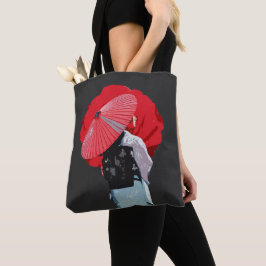 Rico Vermelho Estilo Japonês Vintage Arte Gráfica トートバッグ