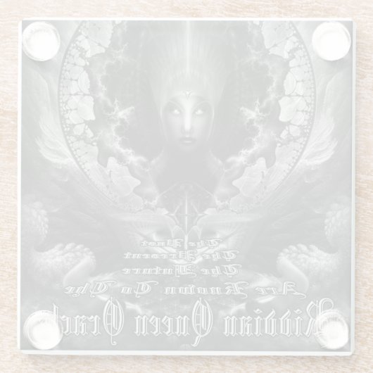 Riddian Queen Oracle GS Full Coverage Glass Coast ガラスコースター (裏面)