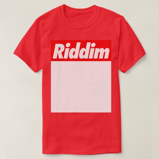 Riddim DubstepレゲエダンセホールDJギフト Tシャツ (デザイン正面)