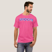 Riddim Music Optical Illusion Glitch トリップ(幻覚体験)のよう Tシャツ (正面フル)