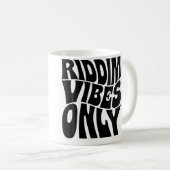 Riddim Vibes Only Edm Rave Groovy コーヒーマグカップ (正面右)