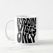Riddim Vibes Only Edm Rave Groovy コーヒーマグカップ (左)