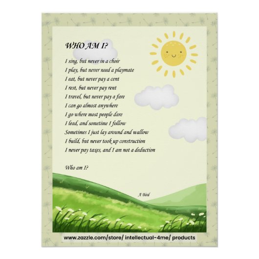 Riddle Wall Art ポスター (正面)