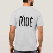 RIDEスノーボードとサーフTシャツ Tシャツ (裏面)