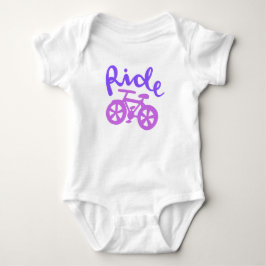 Ride Baby ボディスーツ - かわいい自転車のベビー服
