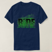 Ride Eat Sleep MTB Repeat Mountain Biking 1299 Tシャツ (デザイン正面)