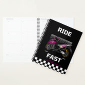 Ride Fast Notebook – Racing Aesthetic Journal プランナー手帳 (ディスプレー)