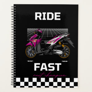 Ride Fast Notebook – Racing Aesthetic Journal プランナー手帳