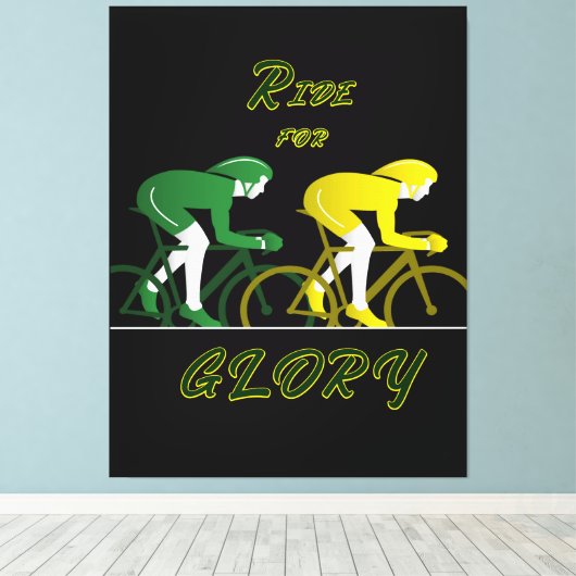 Ride For Glory Canvas Art キャンバスプリント (インサイチュ (ウッドフロア))