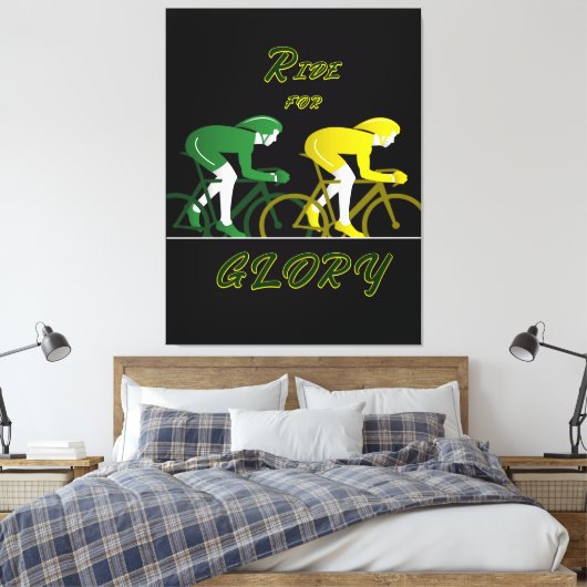 Ride For Glory Canvas Art キャンバスプリント (インサイチュ (寝室))