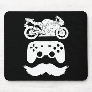 Ride.Game.パパホワイトグラフィック(B) マウスパッド