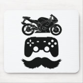 Ride.Game.Dad Black Graphic (B) マウスパッド (正面)