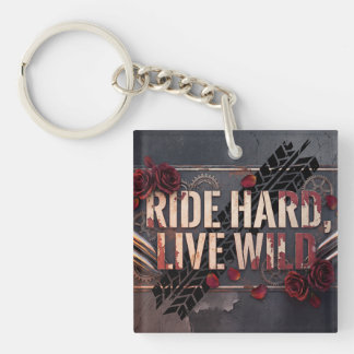 ride hard, live wild キーホルダー