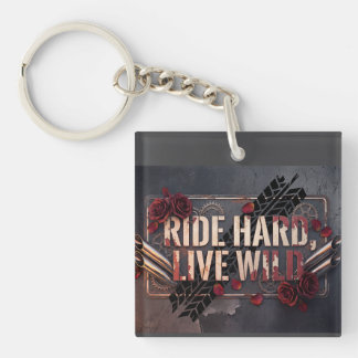 ride hard, live wild キーホルダー