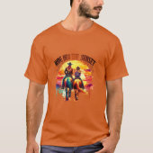 ✨"Ride in the Sunset" Cowboy Ranch Shirt – Perfect Tシャツ (正面)