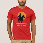 Ride Into the Sunset – Cowboy Silhouette Tee Tシャツ (正面)