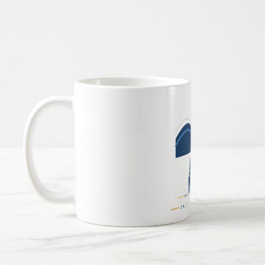 Ride It Out Ocean Wave Salt Swell Repeat コーヒーマグ コーヒーマグカップ (左)