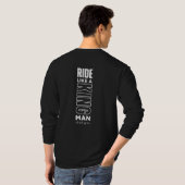 Ride Like a King | メンズ長袖 Tシャツ (裏面フル)