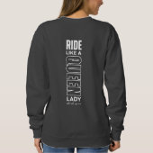 Ride Like a Queen | 女性用 スウェットシャツ (裏面)