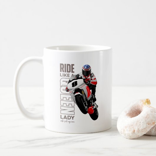 Ride Like a Queen | 11# クラシックマグ コーヒーマグカップ (ドーナツ)