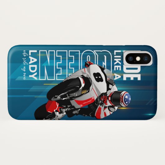 Ride Like a Queen | iPhone X ケース Case-Mate iPhoneケース (裏面(横))
