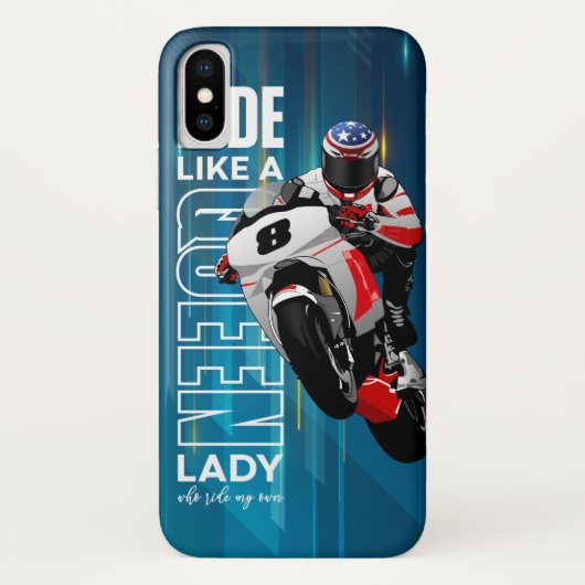 Ride Like a Queen | iPhone X ケース Case-Mate iPhoneケース (裏面)