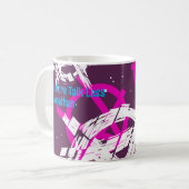 Ride More Talk Less Custom Name コーヒーマグカップ (正面左)