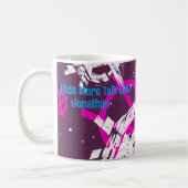 Ride More Talk Less Custom Name コーヒーマグカップ (左)