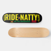 RIDE NATTY RIDE JMTSカテボード、7 3/4"デッキ スケートボード (横)