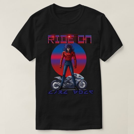 Ride On Like wolf  Tシャツ (デザイン正面)