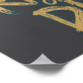 Ride Or Die Skater Skeleton -Skateboarding Graphic ポスター (角)