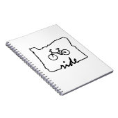 Ride Oregon (サイクリング) ノートブック (右側)