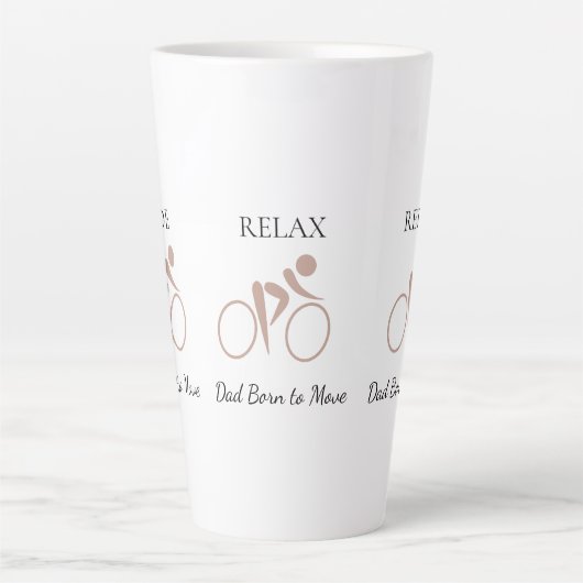 Ride Relax Repeat カフェラテマグ (正面)