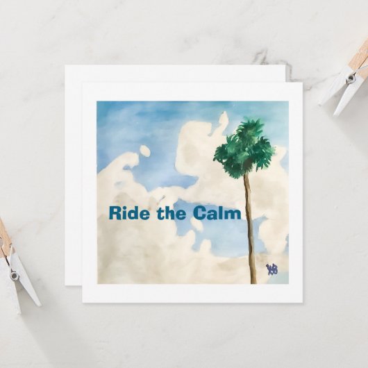 Ride the Calm カード (正面/裏面インサイチュ)
