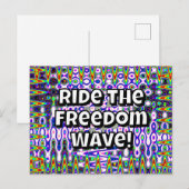 Ride the Freedom Wave ポストカード (正面/裏面)